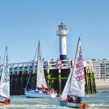 아파트 Duplex Capricia Met Zwembad Jachthaven 니우포르트