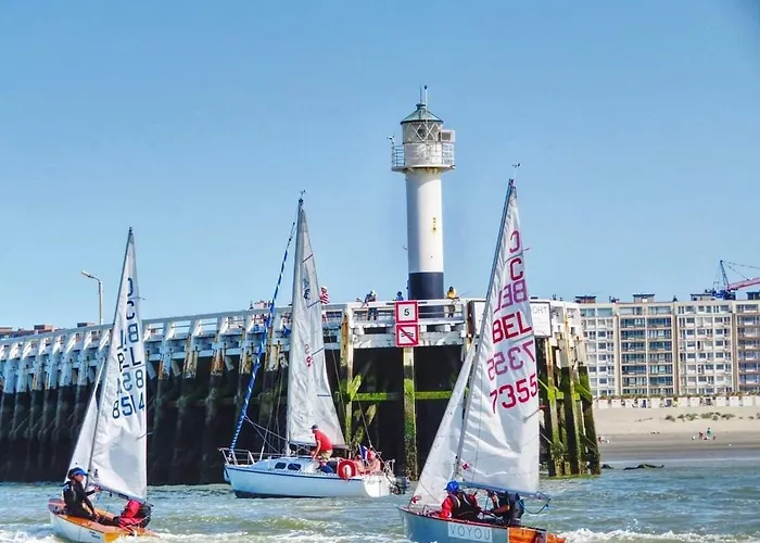 아파트 Duplex Capricia Met Zwembad Jachthaven 니우포르트